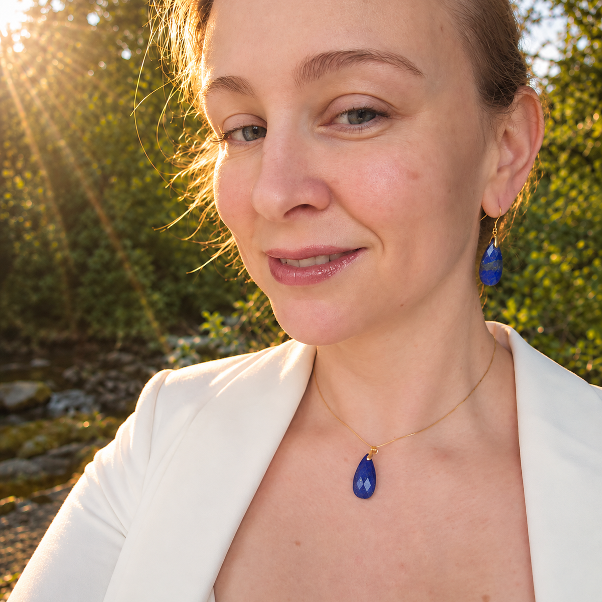 💙 Lapis Lazuli Earrings • Tears of joy - Truth