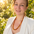 🧡 Amber Necklace 8mm, 60cm • Sun Power, Warmth & Zest for Life
