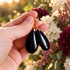 🖤 Obsidian Earrings • Abundance - Protection & Truth