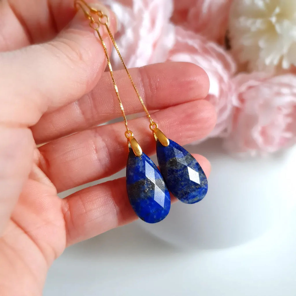 💙 Lapis Lazuli Örhängen • Tears of joy - Sanning