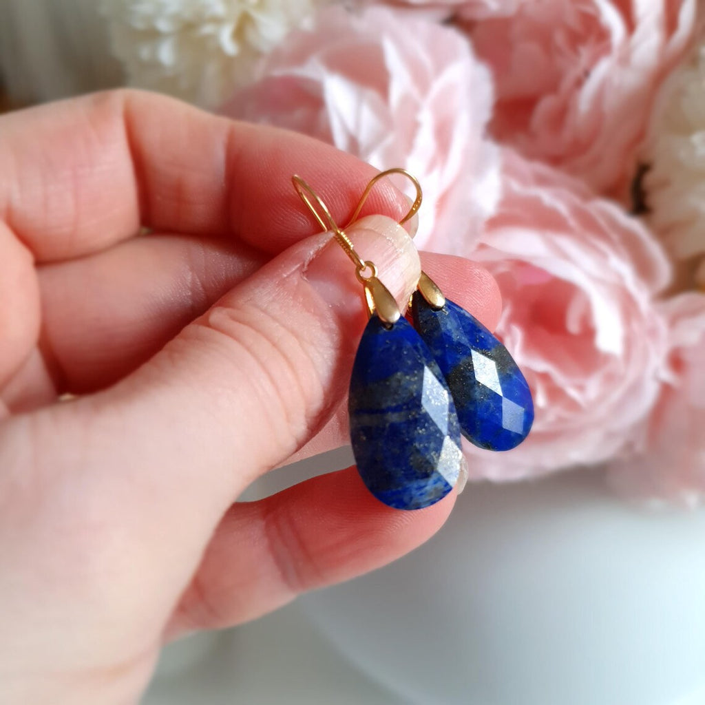 💙 Lapis Lazuli Örhängen • Tears of joy - Sanning