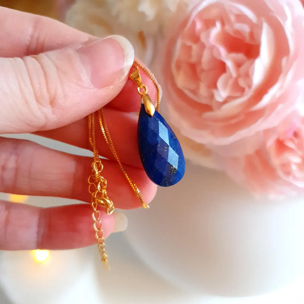 💙 Lapis Lazuli Halsband • Tear of joy - Sanning