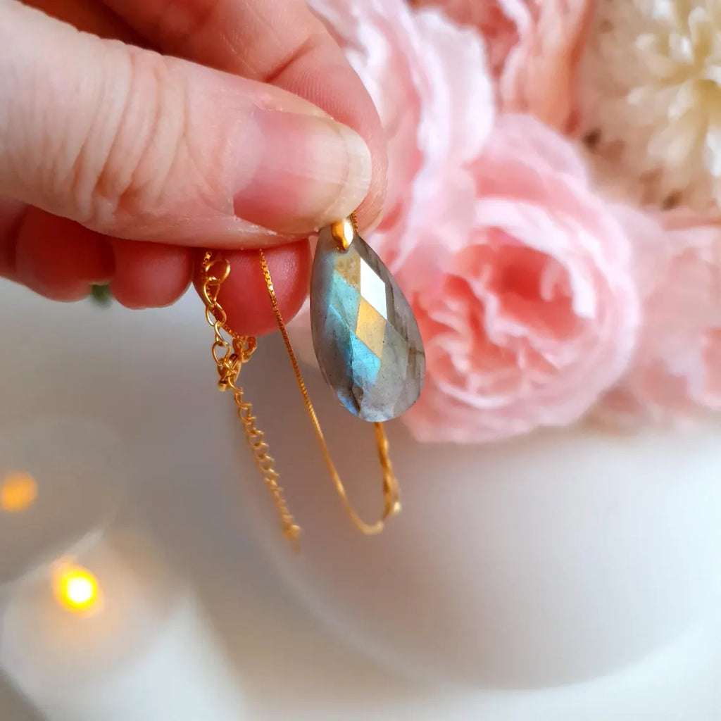 🩶 Labradorit Halsband • Tear of joy - Transformation