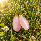 🩷 Rose Quartz Earrings • Abundance - Love & Heart Opening